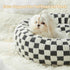 BFPETHOME Round Donut Dog Bed for Small Dogs, Calming Indoor Cat Bed with Non-Slip Bottom, Machine Washable Plush