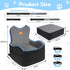 FURFAMDOGG 6 Inch 3 3 Elevated Dog Car Seat, Booster Car Seat for Small/Medium Sized Dog Fits in Front/Back Seat