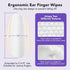 HICC PET Ear Finger Wipes for Dogs & Cats - Gently Remove Ear Wax, 50 Count