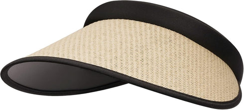 Wide Brim Sun Visor Hat Large UV Protective Beach Cap Womens Outdoor Tennis Straw Hats