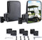 KEMIMOTO No Drilling Golf Cart Side Mirrors, Universal Folding Side View Mirrors for 0.75"-1.25" Square Rail,