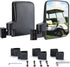 KEMIMOTO No Drilling Golf Cart Side Mirrors, Universal Folding Side View Mirrors for 0.75"-1.25" Square Rail,