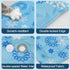 MeowAroma Summer 11.8 X15.7 Cooling Mat for Dogs and Cats, Foldable Gel Cooling Mat with Ice Crystal Powder, Blanket