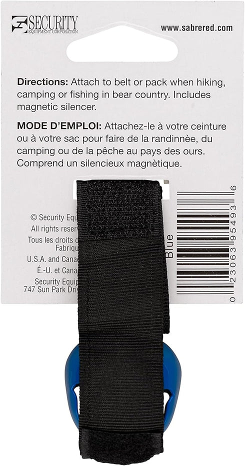 SABRE Frontiersman Bear Bell, Magnetic Silencer, Durable Hook and Loop Strap, Prevents Startling Bears While Hiking