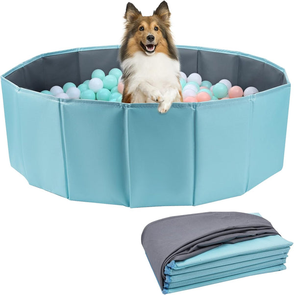 ChengFu Dog Ball Pit, Foldable Ball Pit for Dogs, Suitable for Indoor and Outdoor Activities