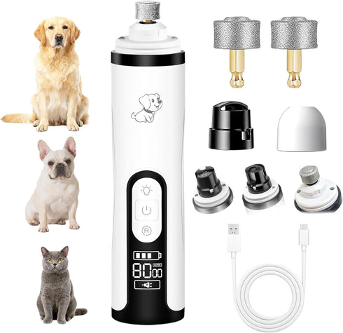 2026 Upgrade Silent Groom Pro Nail Grinder,Silent Groom Pro for Dogs,with LED