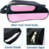 Golf Shoe Bag, Zippered Carrier Bags for Men/Women with Ventilation, Outdoor Travel Shoe Bags (Light Pink)