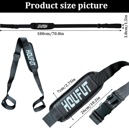 Houfut 2 Pack Backpacking, Carry Strap for Beach Chair Folding Chair, Adjustable Shoulder Strap for Camp Chair