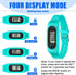 Geyoga Silicone Fitness Tracker Watch 6 Pcs Pedometer Bracelet for Walking, Running, Calorie Burning for Men Women Kids