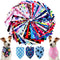PET SHOW 50Pcs Paw Pattern Dog Bandanas Bulk Washable Puppy Girl Boy