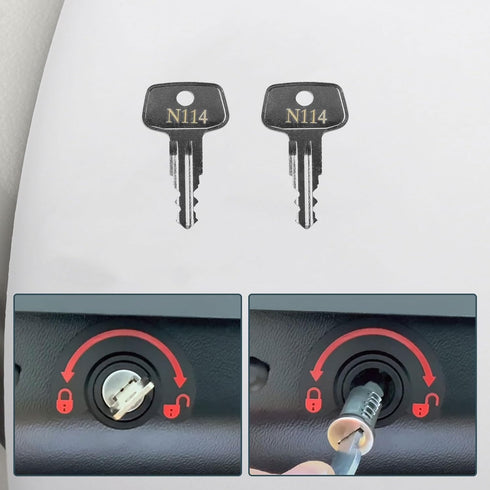 Key for Thule Key Replacement,for Roof Racks, Carriers, Crossbars Key etc,(Codes N114)