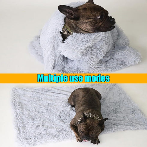 Pet Dog Bed Blankets, Fluffy Fleece Throw Blankets, Soft Puppy Blankets for Cats, S M L XL, Washable & Lightweight