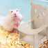 4.52X3.93X6.69 Inch POPETPOP Handmade Wooden Hamster Chair with Tray Small Pet Feeding High Chair for Hamsters Guinea