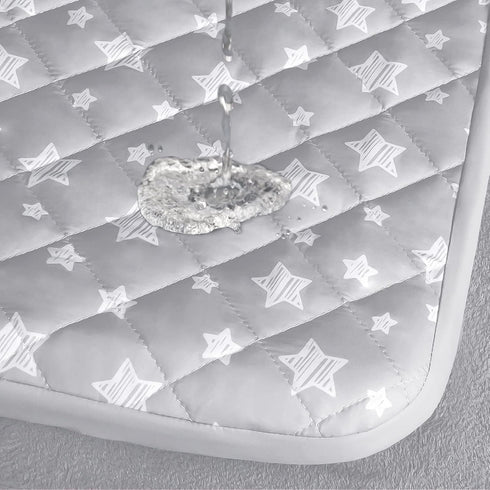 Dog Bed Covers Replacement, Washable Pet Hair Easy to Remove, Waterproof Dog Bed Cover, Lovely Grey Star Print, 30x20
