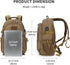 HUNTVP Military Tactical Backpack, Large Army 3 Day Assault Pack Molle Rucksack 40L for Hunting