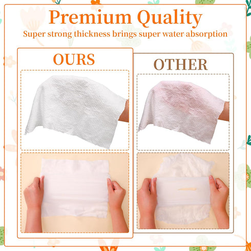 42Pcs Disposable Compressed Towels, Portable Compressed Towel Tablets Thicker Super Absorbent Wash Cloths Face Towel