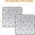 2 Pack 36"x 36" Qeils Reusable Puppy Pads, Washable Pee Pads for Dogs, Waterproof Non Slip Wee Wee pad, Absorbent
