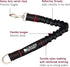 Leashboss Pattern Bungee Dog Leash Extension, 18" Shock Absorbing Lead Extender, Pattern Collection (18 Inch, Black Reflective)