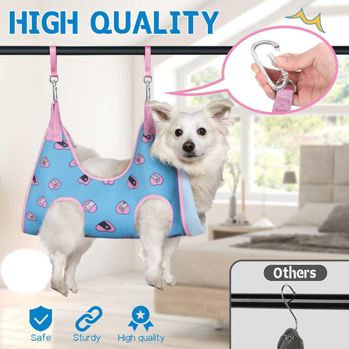 Hammock Hammock, Trimming Supet Dog Grooming Harness for Dogs Cats, Relaxation Pet Nail Clipper Restraint Dog & Small