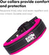 Black Rhino Comfort Collar - Ultra Soft Neoprene Padded Dog Collar for All Breeds, Small, Pink/Black