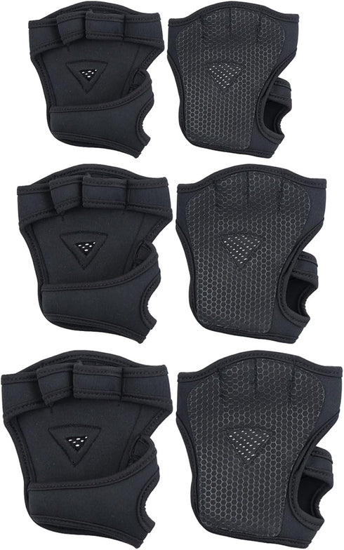 YS0911 2Pcs Silicone Anti-Slip Four Finger Workout Glove Weight Training Gloves Gym Gloves Weight Lifting Gloves