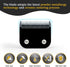 Black Detachable Steel Dog Clipper Blades, Size-5FC, Compatible with Andis, Cut Length 1/4"