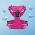 Voyager No Pull Dog Harness for Large Dogs - Adjustable Soft Pet Harness with Dual Leash Attachments, Fuchsia, L