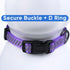 Pawtitas Reflective Dog Collar - High Visibility Adjustable Collar for Extra Small and Small Puppies, Purple XS
