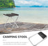 Backpacking Yardwe Lightweight Aluminum Folding Stool Portable Camping Bench with Storage Bag Footrest for Fishing