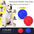 CHEODIN 2 Pack Indestructible Squeaky Dog Balls for Aggressive Chewers, Interactive Dog Toys for Teething, Relieving