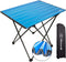 Portable Folding Camping Table, Lightweight Aluminum Camp Side Table with Carry Bag for Outdoor Beach Picnics
