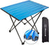 Portable Folding Camping Table, Lightweight Aluminum Camp Side Table with Carry Bag for Outdoor Beach Picnics