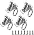 SHENGHUISS 4 Pack Bimini Top Deck Hinge with Quick Release Pin, 316 Stainless Steel Marine Fitting