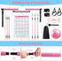 Pilates Bar Kit with Resistance Bands, Multifunctional Bar with 3 Set Exercise Bands for Home Gym Yoga