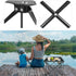 Small Folding Camping Table with 2 Cup Holders & Carry Bag, Rollup Beach Table for Outdoor Cooking, Picnic, and Party