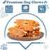 32 oz 4-4.5 Inch Chicken Jerky with Twist Rawhide Sticks for Dogs, - High Protein Real Chicken Breast Dog Chews - Long