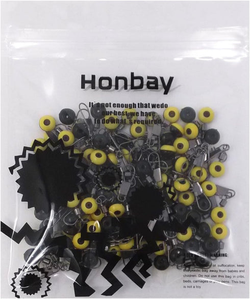 Honbay Fishing Line Shank Clip Connector (100pcs), Swivels Sinker Slides Hook