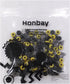 Honbay Fishing Line Shank Clip Connector (100pcs), Swivels Sinker Slides Hook