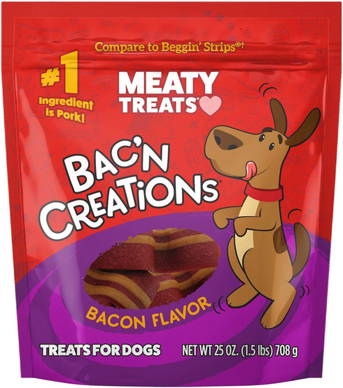Bak'N Creation Dog Treats Bacon, 25 Oz, 1 Piece