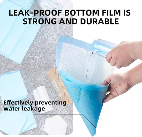 22" x 22" Disposable Puppy Dog Training Pads - Super Absorbent for Indoor Dogs, 100 Counts, Blue