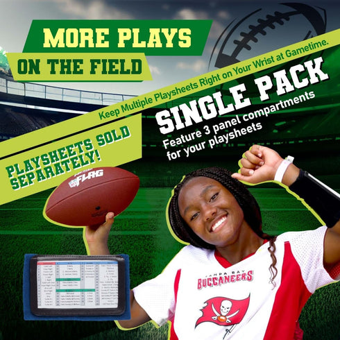 Youth Football Play Wristbands - Quarterback Gear Softball Wristbands for Signs