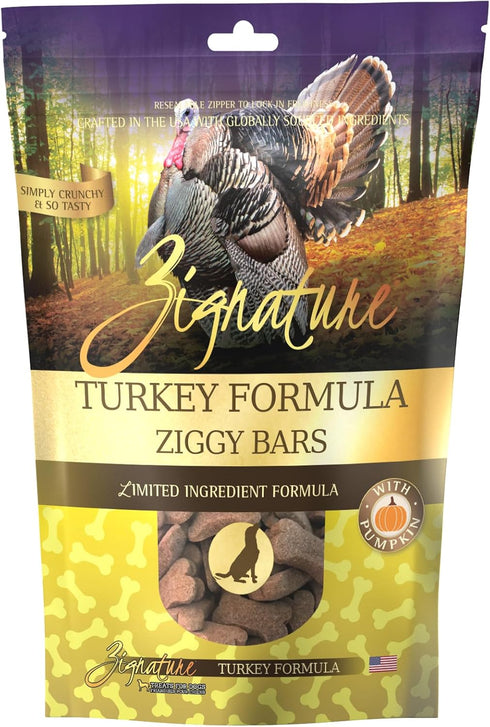 Zignature Turkey Limited Ingredient Formula Biscuit Dog Treats, 12oz