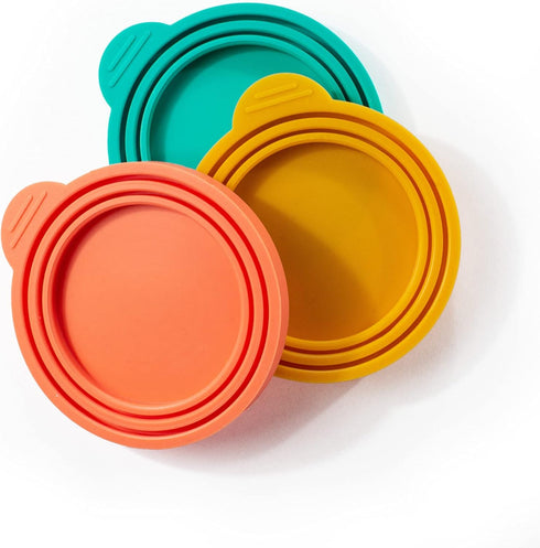 Pet Food Lids, Variety Mix 3 Pack, Bone Appetit Wet Food Can Covers