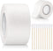 1 Inch x 30 Feet Ear Tape for Dogs - Dog Ear Care Kit with Bamboo Buds and Cotton Swabs