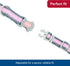 Coastal Pet Pro Reflective Adjustable Dog Collar - Bright Pink with Grey, 1" x 14-20"