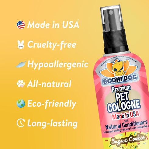 Bodhi Dog Premium Dog Cologne, Natural Long Lasting Deodorizing Spray for Dogs and Cats, 4 Fl Oz