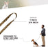 Patterned Deluxe Dog Leash - Heavy Duty Pet Leashes, Made in the USA - 1 Inch x 6 Feet, Leopard