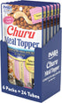 INABA Churu Meal Topper for Cats, Tuna with Salmon Recipe, Complete & Balanced, 0.5 Ounce Tube, 24 Tubes