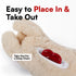 ALL FOR PAWS Heartbeat Puppy Toy for Dogs, Anxiety Relief and Sleep Aid, Plush Heart Beat Snuggling Bear for Small