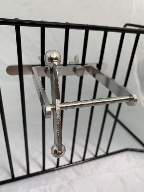 Stainless Steel Spinner Bird Toy - Durable Puzzle Enrichment Toy for Medium to Large Birds, Bird Cage Accessories